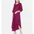 mayank modi Wine Bias Slub Dress