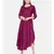 mayank modi Wine Bias Slub Dress
