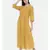 mayank modi Mutard Pintuck Cotton Dress
