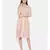 mayank modi Knee length mauve dress with pleated yoke