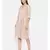 mayank modi Knee length mauve dress with pleated yoke