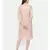 mayank modi Knee length mauve dress with pleated yoke