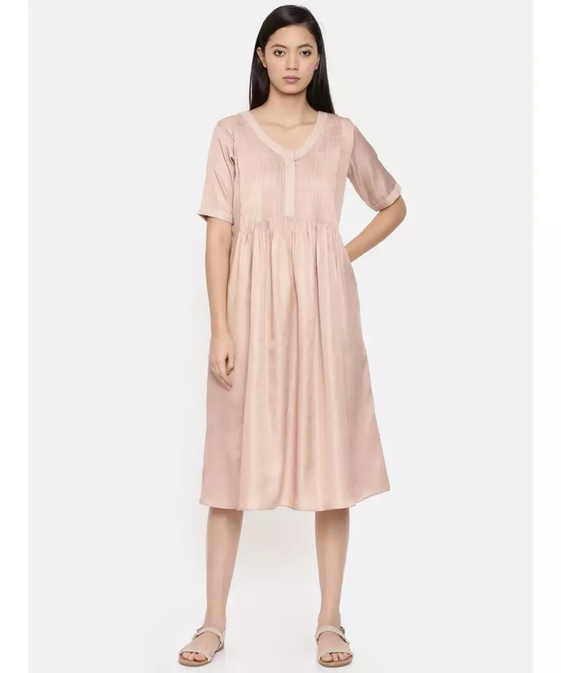 mayank modi Knee length mauve dress