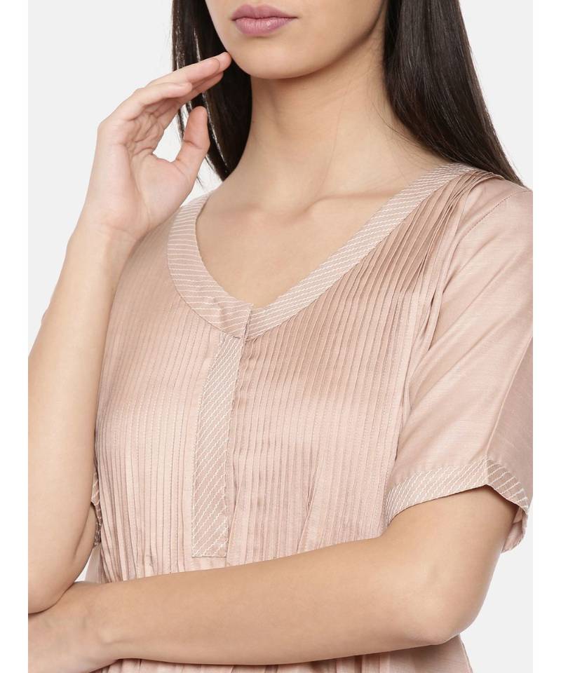 mayank modi Knee length mauve dress