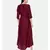 mayank modi Wine coloured cowl hem maxi dress