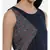 mayank modi Blue Printed and Checked,Cotton Satin gathered dress