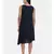 mayank modi Blue Printed and Checked,Cotton Satin gathered dress