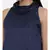 mayank modi Blue, silk slub zipper cowl dress