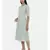 mayank modi Green,Linen Satin panel cut dress
