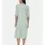 mayank modi Green,Linen Satin panel cut dress
