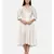 mayank modi  Silver beige, cotton silk high low cowl dress.