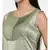mayank modi  Green, cotton silk dress with pleats detailings.