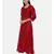 mayank modi  Red cotton silk panelled dress with show potlis.