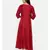 mayank modi  Red cotton silk panelled dress with show potlis.