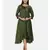 mayank modi  Green cotton silk dress with show potlis.