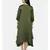 mayank modi  Green cotton silk dress with show potlis.
