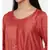 mayank modi  Rust orange high low dress with center show potlis.