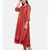 mayank modi  Rust orange high low dress with center show potlis.