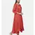 mayank modi  Rust orange high low dress with center show potlis.