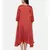 mayank modi  Rust orange high low dress with center show potlis.