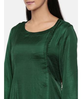mayank modi  Green,cotton silk maxi dress with show potlis. 2
