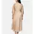 mayank modi  Brass gold, cotton silk high low cowl dress.