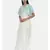 Mayank modi Ivory and Green cotton silk and linen cape gown