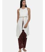 mayank modi Off White,Moss Crepe,alter neck top