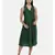 mayank modi Bottle Green,silk slub razer back  dress