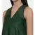 mayank modi Bottle Green,silk slub razer back  dress