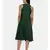 mayank modi Bottle Green,silk slub razer back  dress