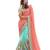 Multicolor embroidered net saree 