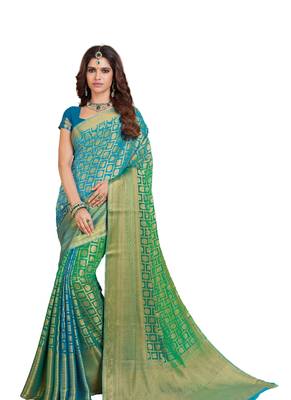 Multicolor printed georgette saree  1