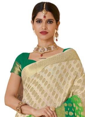 Multicolor printed georgette saree  2