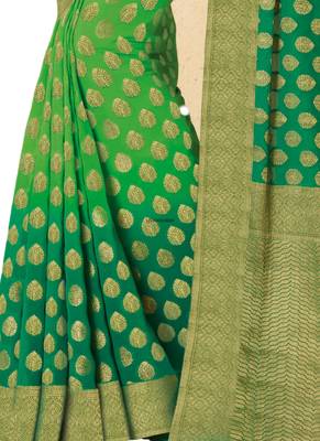 Multicolor printed georgette saree  3