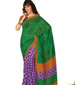 Multicolor printed georgette saree 