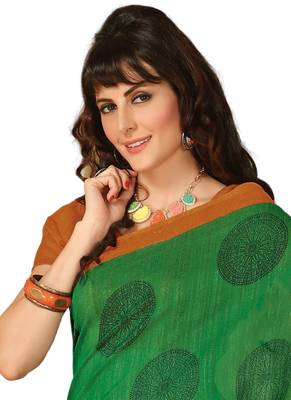 Multicolor printed georgette saree  2
