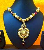 Kundan Centre & Ethnic Design Necklace Set vi181