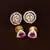 Ruby and AAA CZ Embellished American Diamond Studs 216ED315