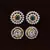Emerald and AAA CZ Embellished American Diamond Studs 216ED318