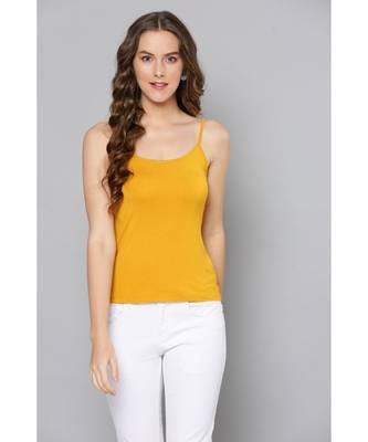 Label Ritu Kumar Yellow Full Sleeves Embroidered Short Top With Camisole 6