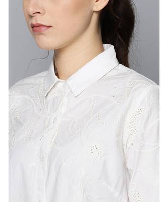 Label Ritu Kumar Off White Full Sleeves Shirt 3