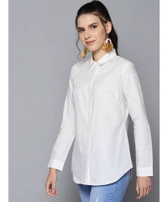 Label Ritu Kumar Off White Full Sleeves Shirt 4