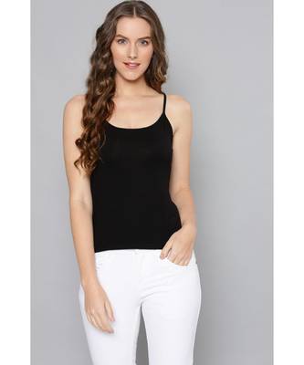 Label Ritu Kumar Black 3/4 Sleeves Short Top With Camisole 6