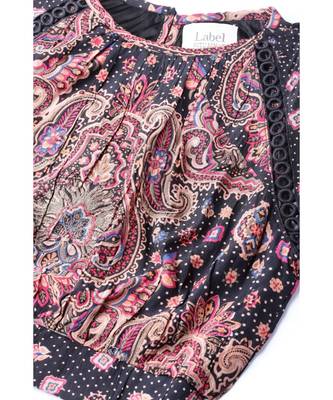 Label Ritu Kumar Black Full Sleeves Short Top 6