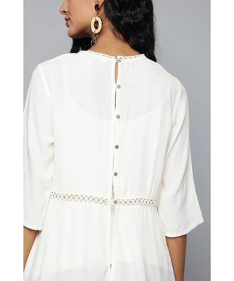 Label Ritu Kumar Off White Top With Camisole 4