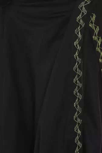 mayank modi Black Embroidered Cotton Dhoti Pants