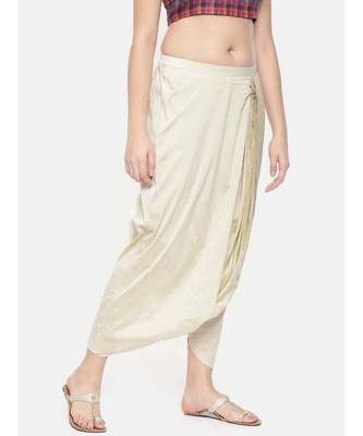 mayank modi Beige cotton silk Dhoti style pants 3