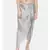 mayank modi Silver grey cotton silk pleated dhoti pants