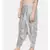 mayank modi Silver grey cotton silk pleated dhoti pants